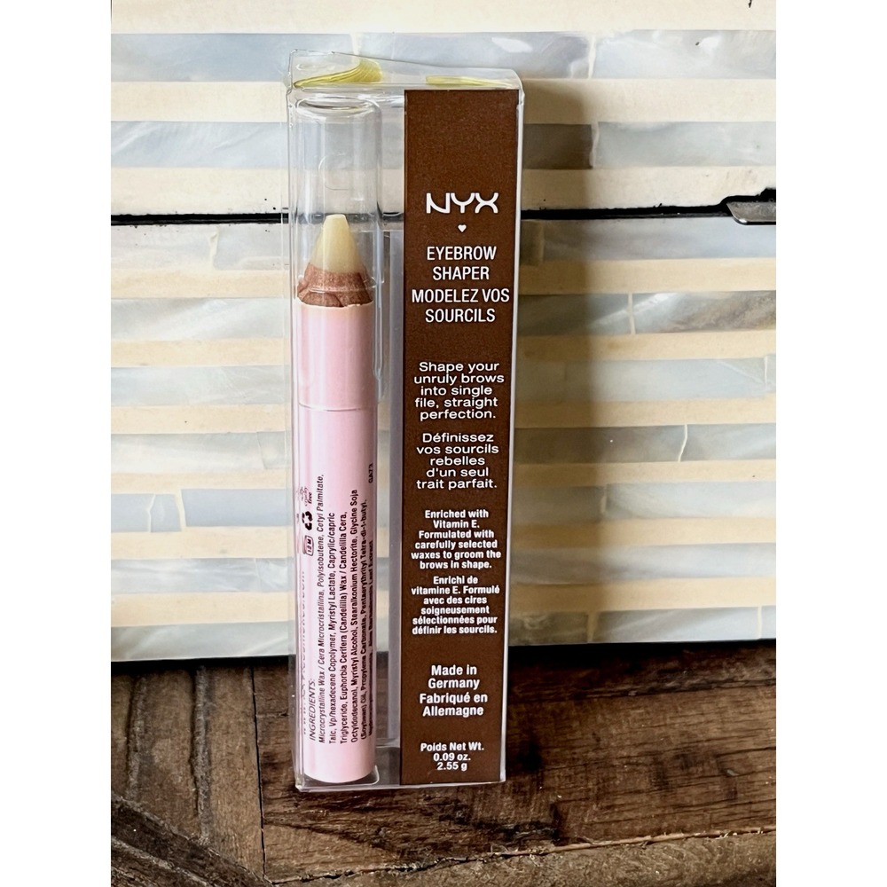 NYX Eyebrow Shaper Wax Pencil EBS01 Precise Brow Shaping NEW in Package Germany